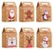 24PCS Christmas Candy Gift Treat Bags for Xmas Party Supplies, Christmas Kraft Paper Gift Boxes